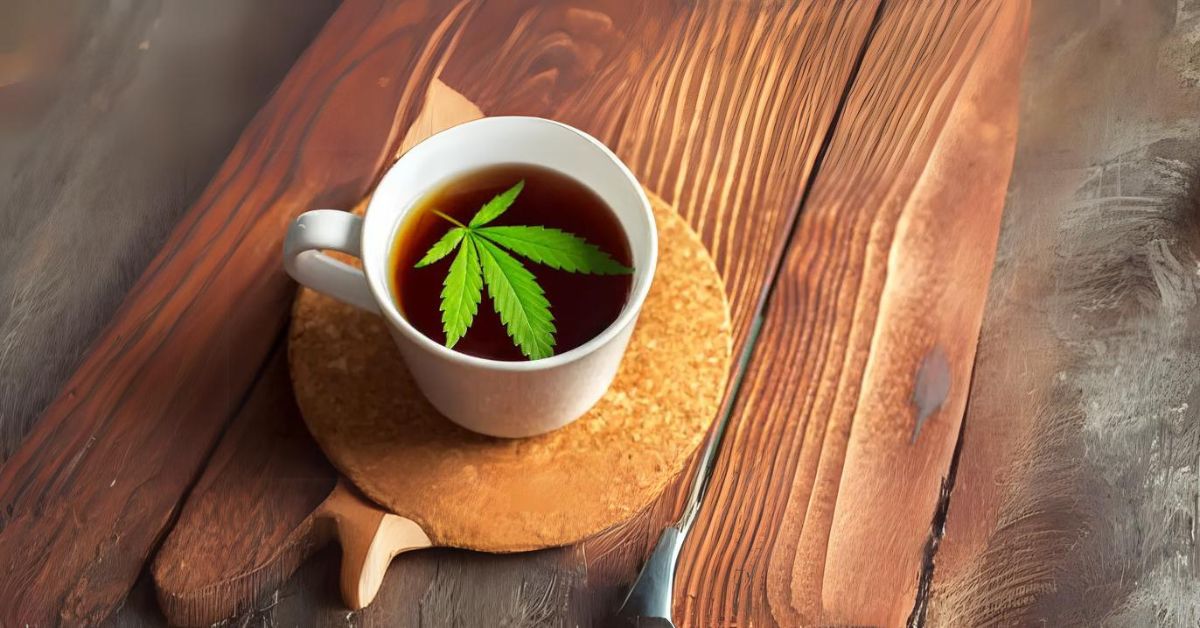 cannabis leaf tea