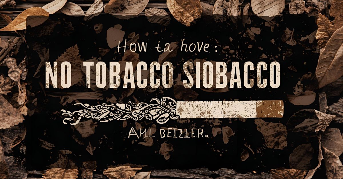 No Tobacco Slogans for a Healthier Future