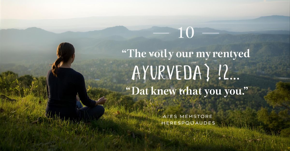 10 Inspiring Ayurveda Quotes to Transform Your Life
