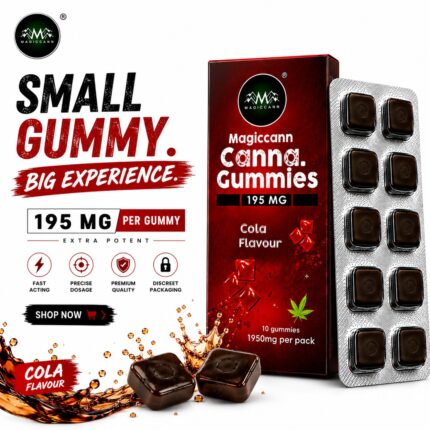 Magiccann Canna Gummies, Extra Strong : 1950Mg Cola flavour 7.25%